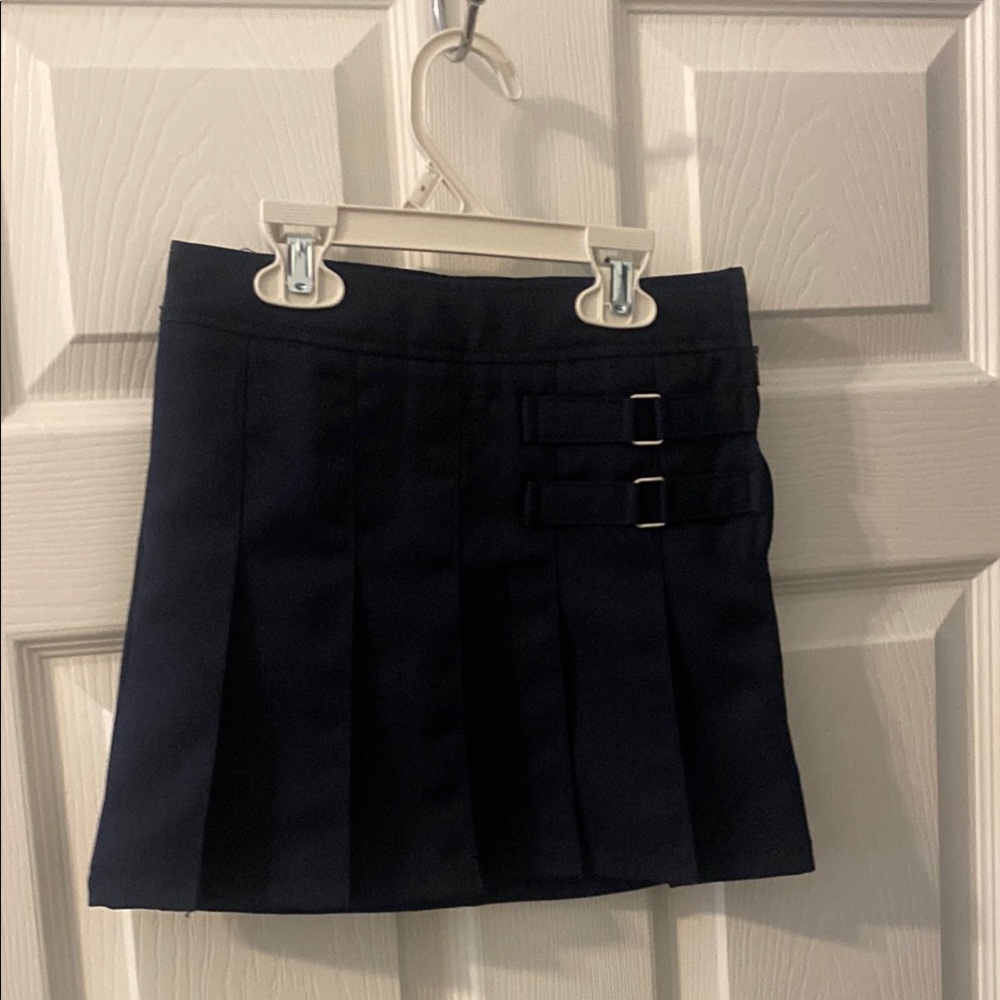 French Toast Black Pleated Mini Skirt Casual